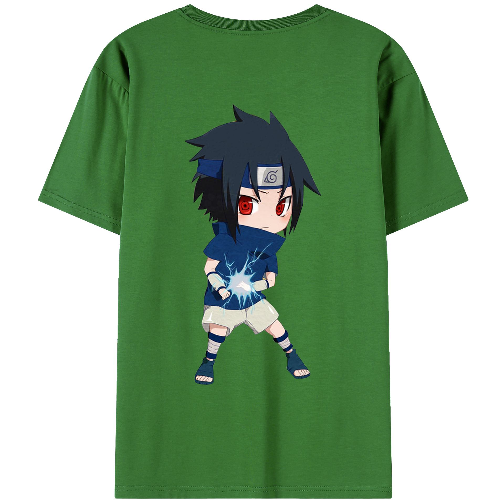 （画像用） NARUTO -ナルト- うちは サスケ Uchiha Sasuke レディース半袖Tシャツ(バックプリント)